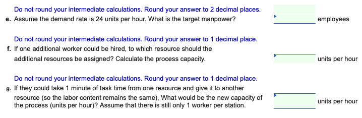 Consider a process consisting of three resources.