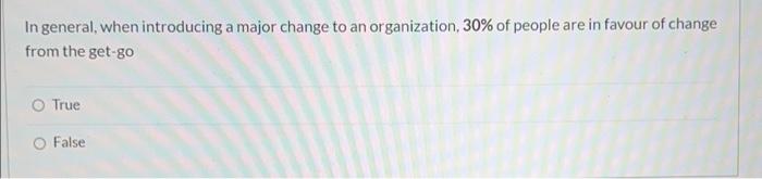 In general, when introducing a major change to an