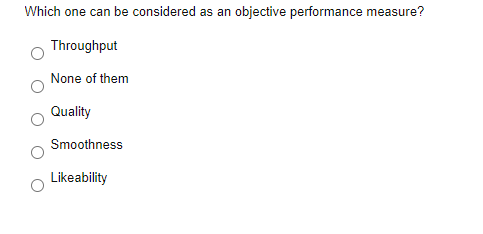 Which one can be considered as an objective