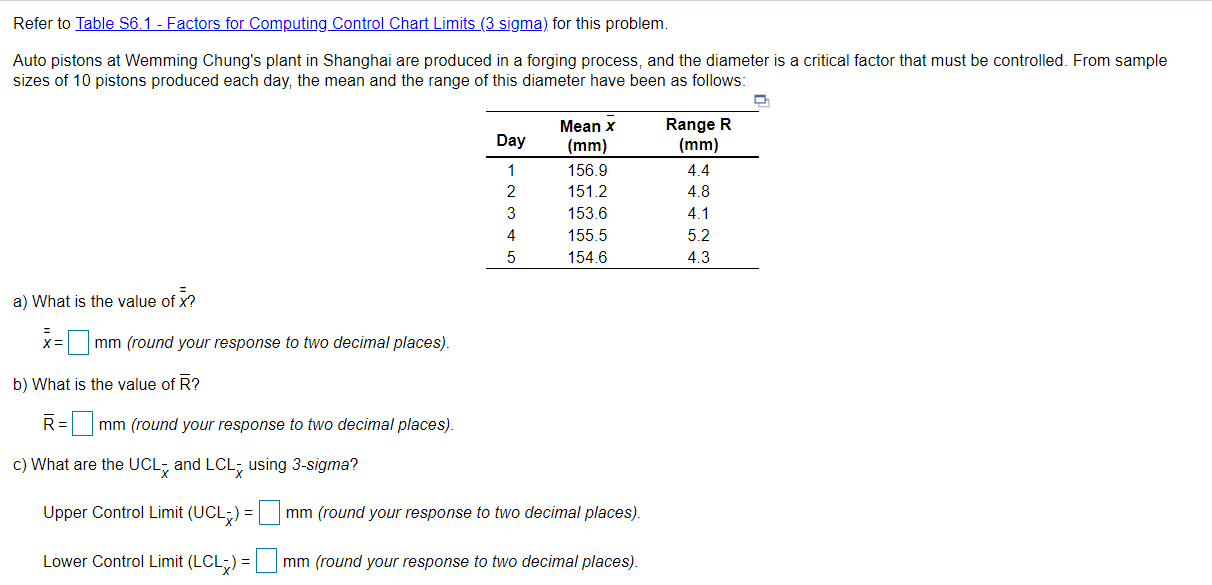 Upper Range, Sample Size, n DA 4 5 6 7 8 9 10