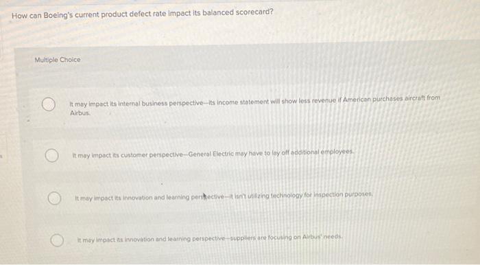 How can Boeing's current product defect rate