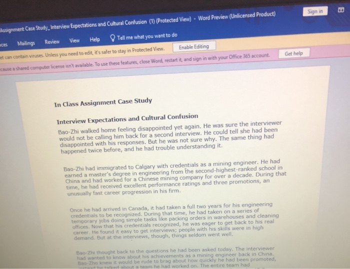 Case Study Intervie Help Get help angs Review