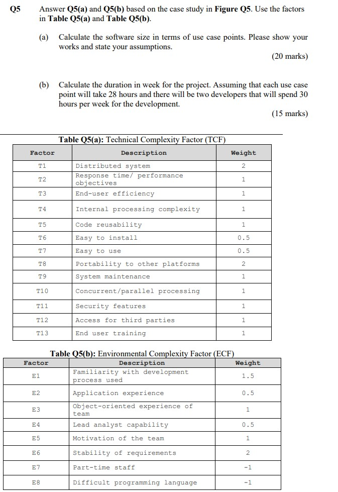 More details please Q5 Answer Q5(a) and Q5(b)