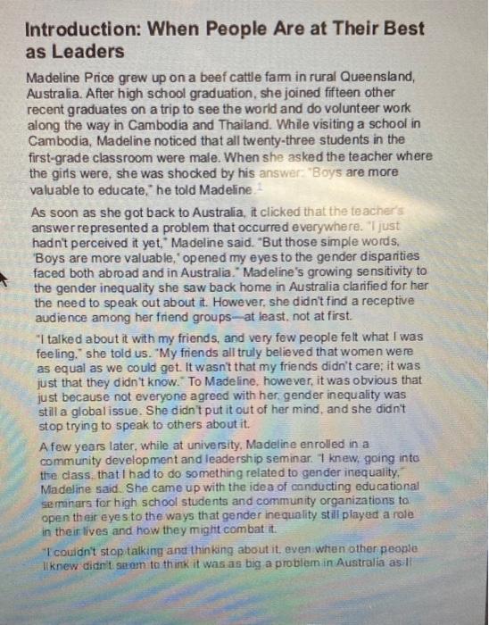 The Student Leadership Challenge Answer