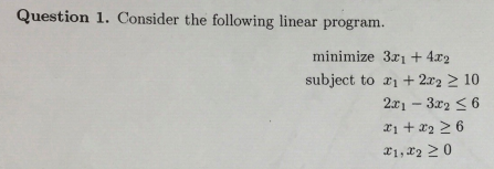 Linear Programming Suppose we change the
