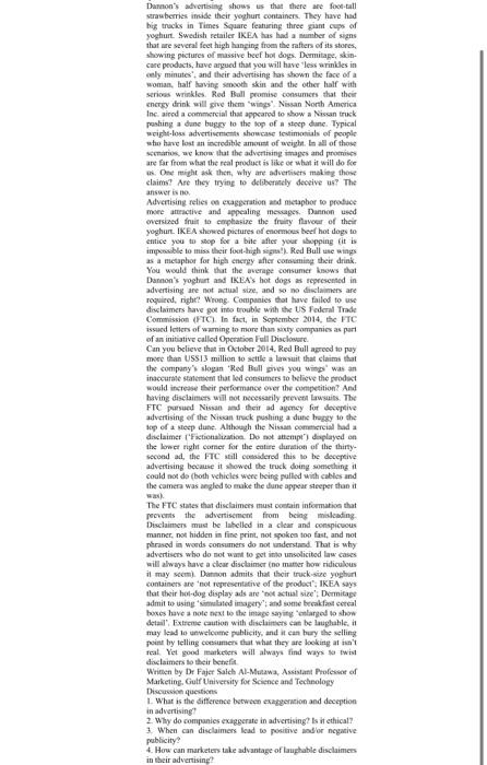 Damnon's advertising shows us that there are