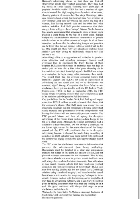 Damnon's advertising shows us that there are