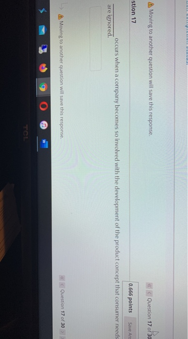 A Moving to another question will save this