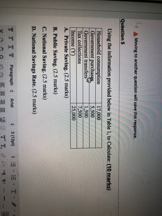 A Moving to another question will save this