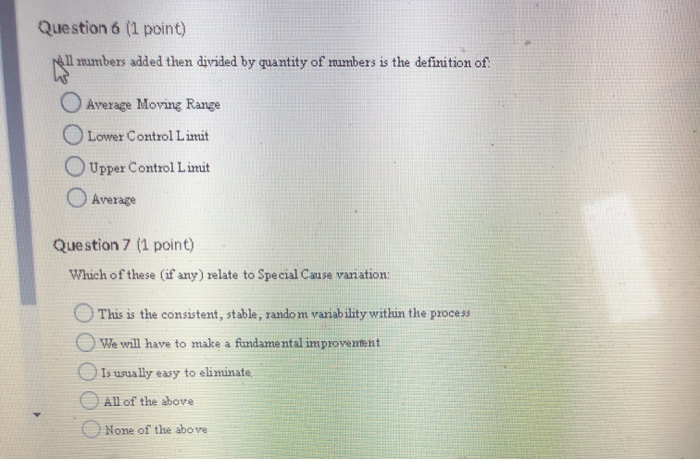 Question 6 (1 point) Neill mambers added then