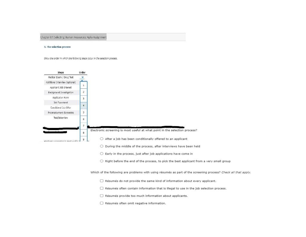 A___________ provides potential employees with an