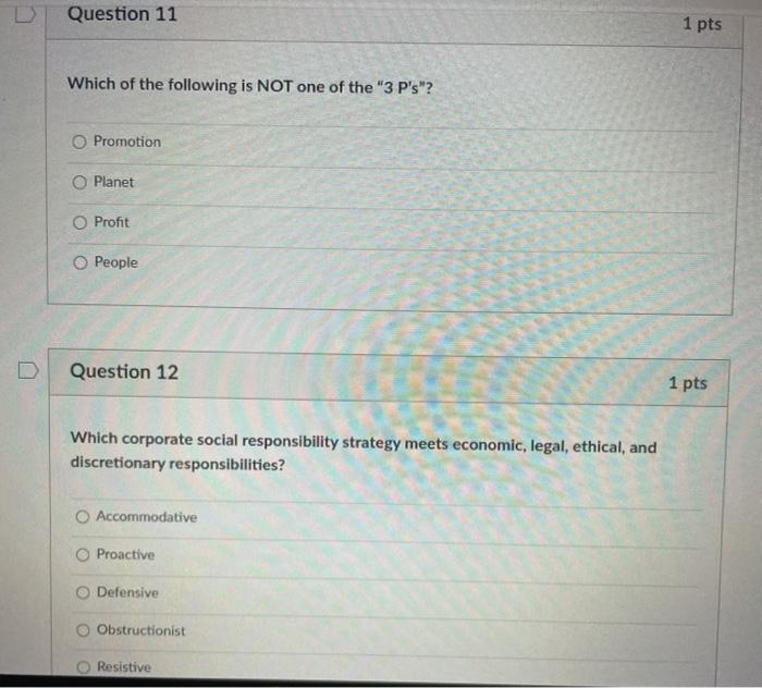 Question 3 1 pts One could look at the number of