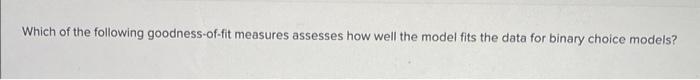 Genie is worried that her binary response model