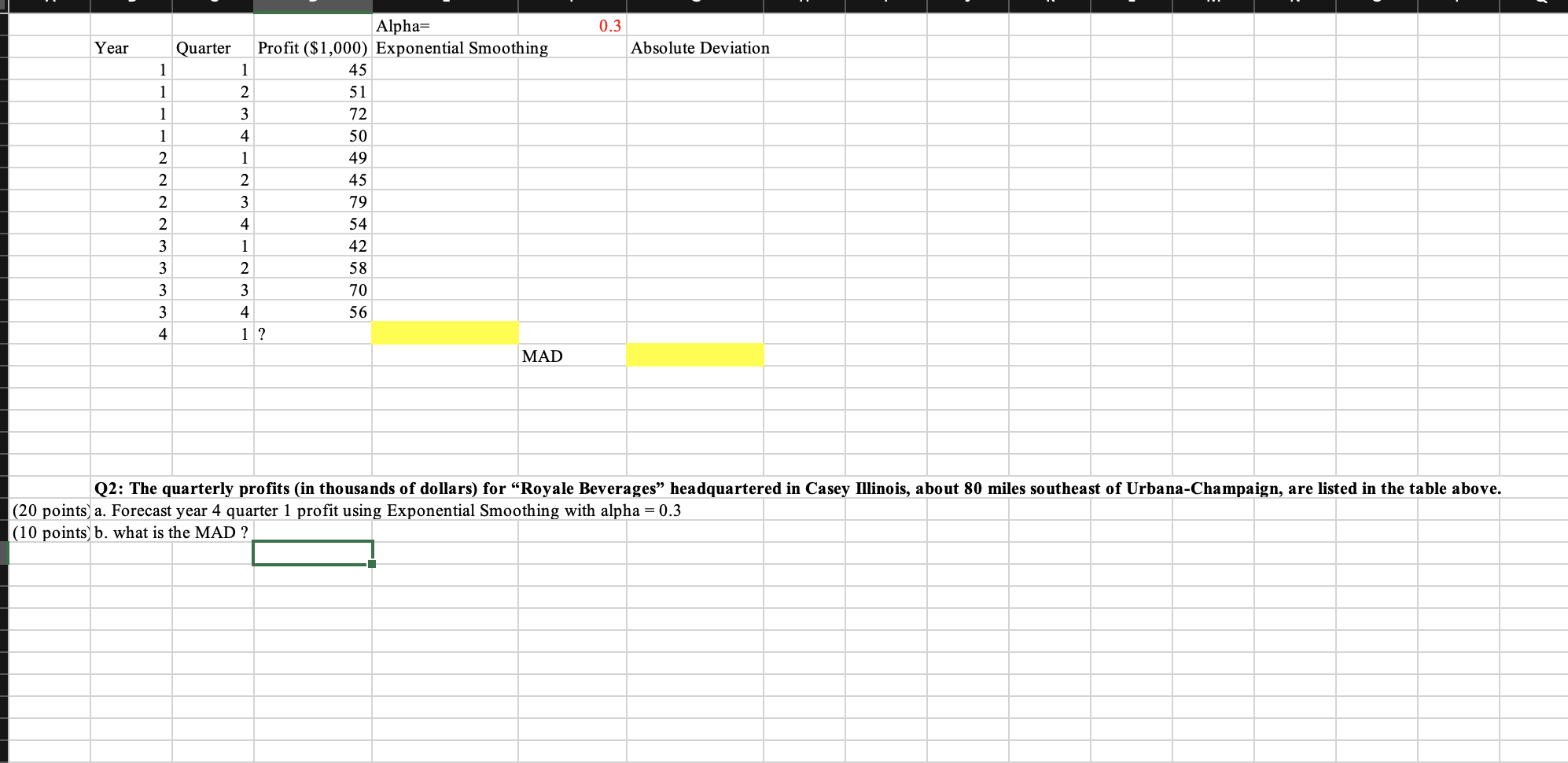 N 0 C D E F H T J K L M 1 Year 1 Month Sales