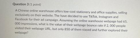 I need quick help, I will give like Question 3 (1