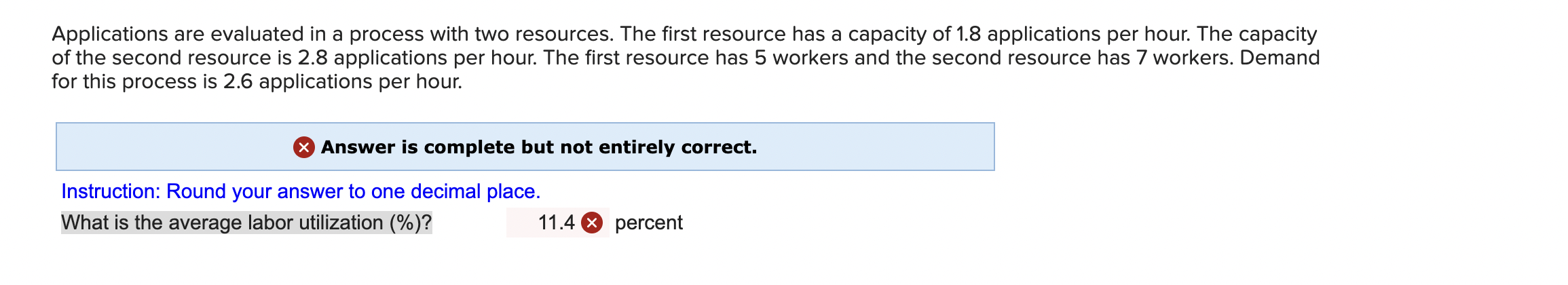 Applications are evaluated in a process with two
