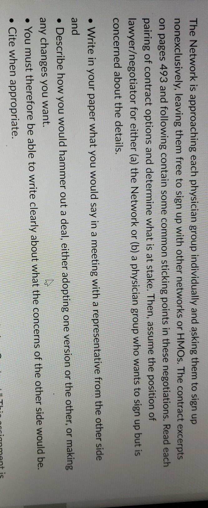 Complete the assignment beginning page 492 titled