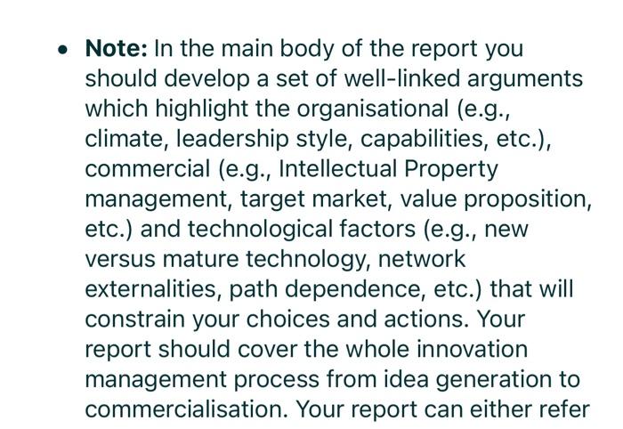 The innovation process for UBS (1,500 words) In a