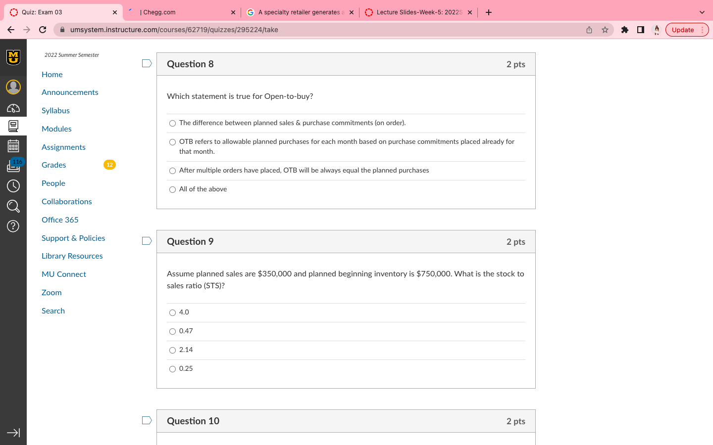 Which statement is true for Open-to-buy? The