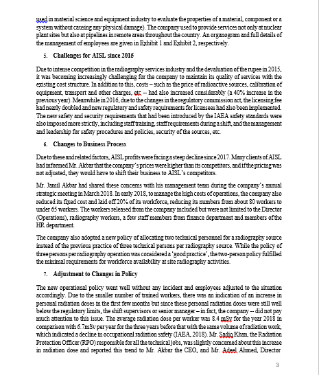 QUESTIONS: 1. What external and internal