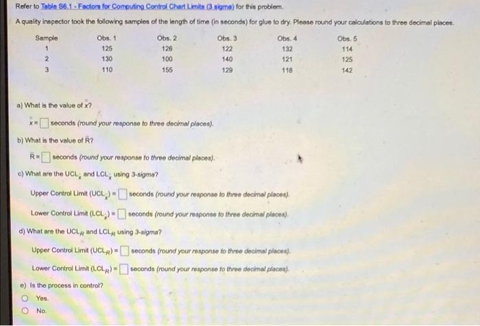 Refer to Toblo 86.1-Factor for Computing Control