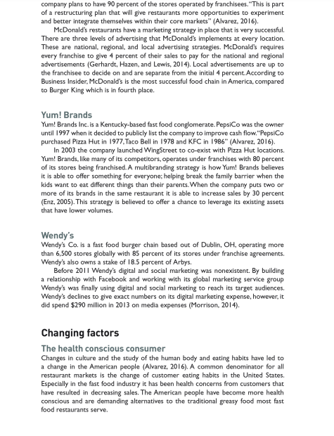 Using the information provided in the case study