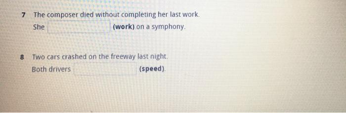 Read the situation in the first sentence.