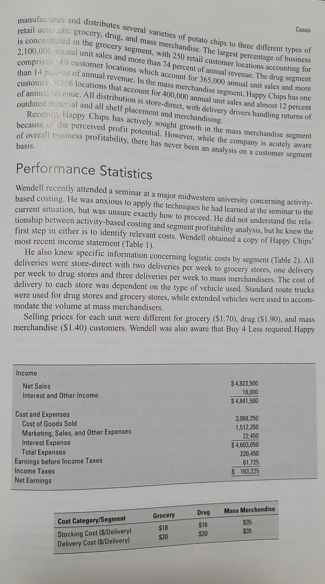 CASE 9 Performance Control at Happy Chips, Inc.