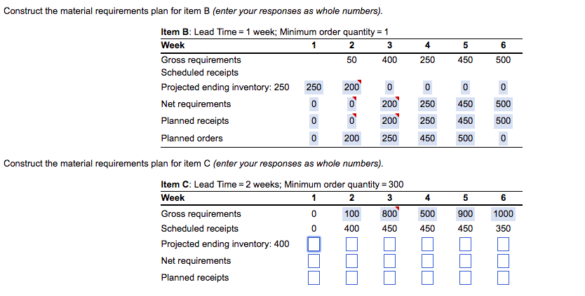 4 5 6 400 250 450 500 Construct the material
