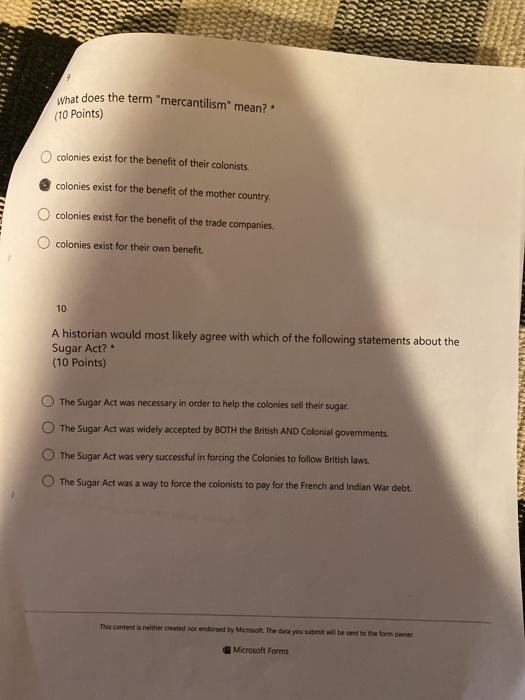 1 Colonists protested against the Quartering Act