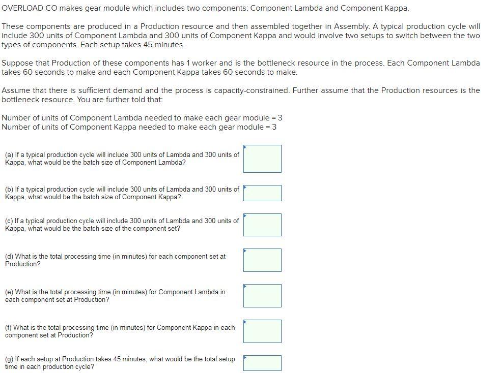 OVERLOAD CO makes gear module which includes two