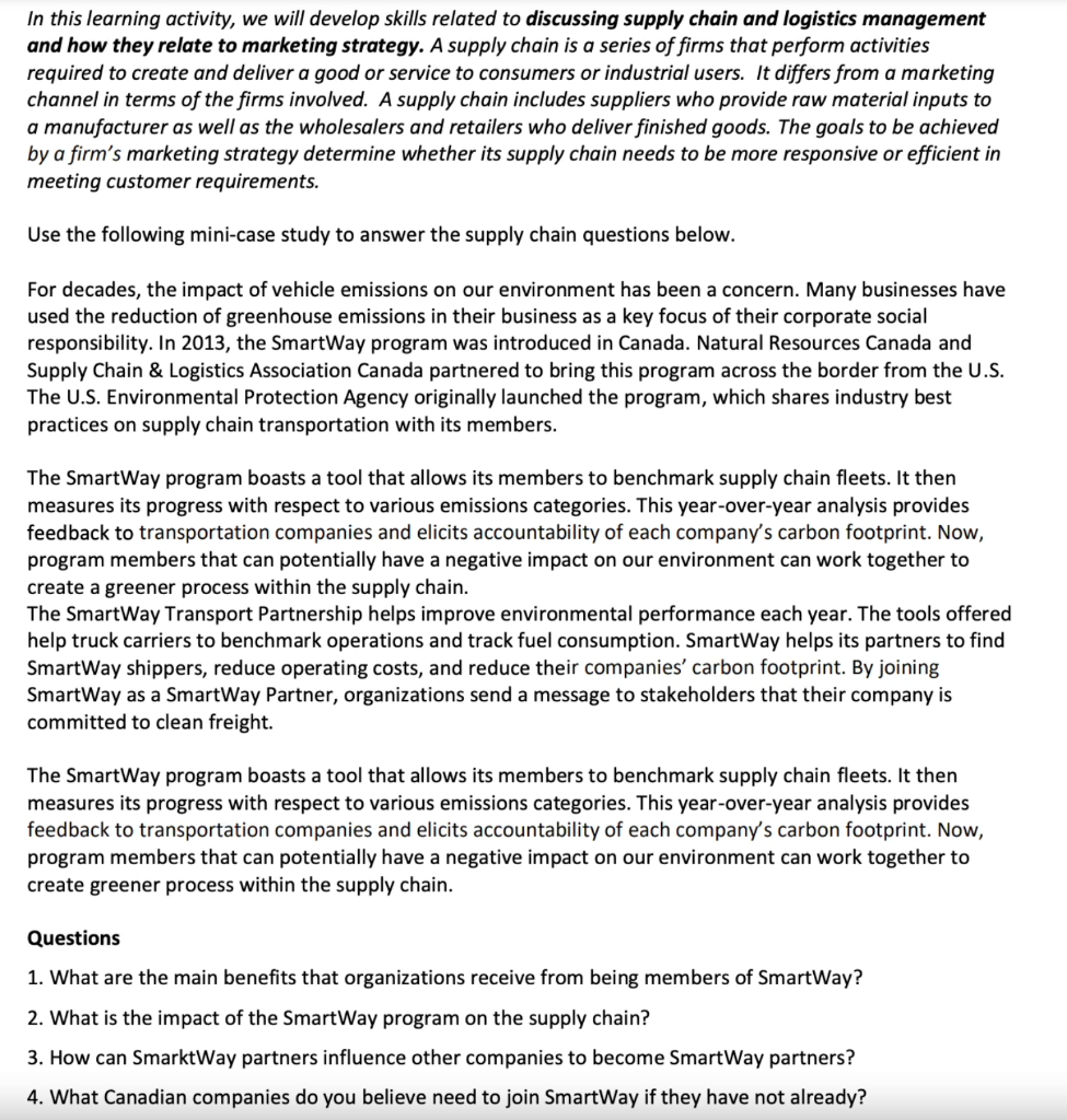 In this learning activity, we will develop skills