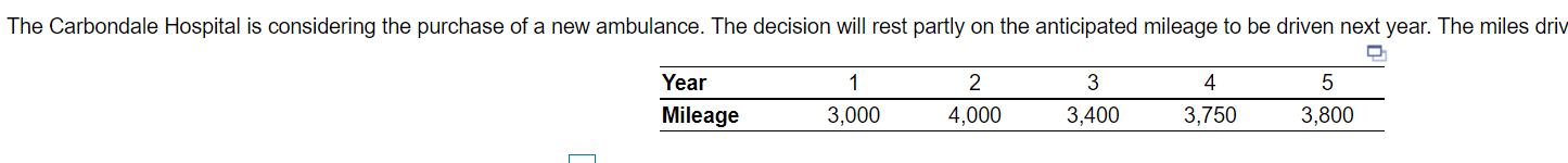 c) The forecast for year 6 using a weighted