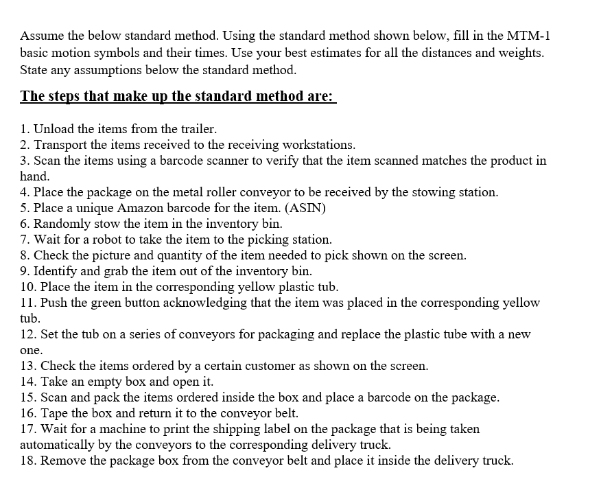 Assume the below standard method. Using the