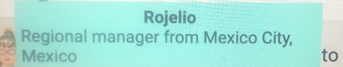 Rojelio, it's great to put a name with a face. I