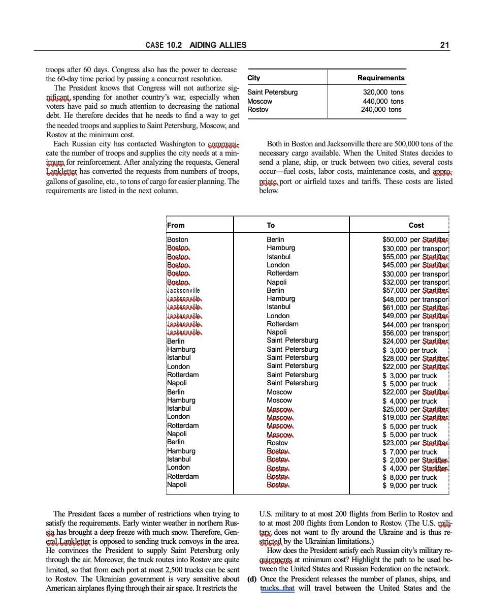 I know it is lengthy. Please answer all the parts