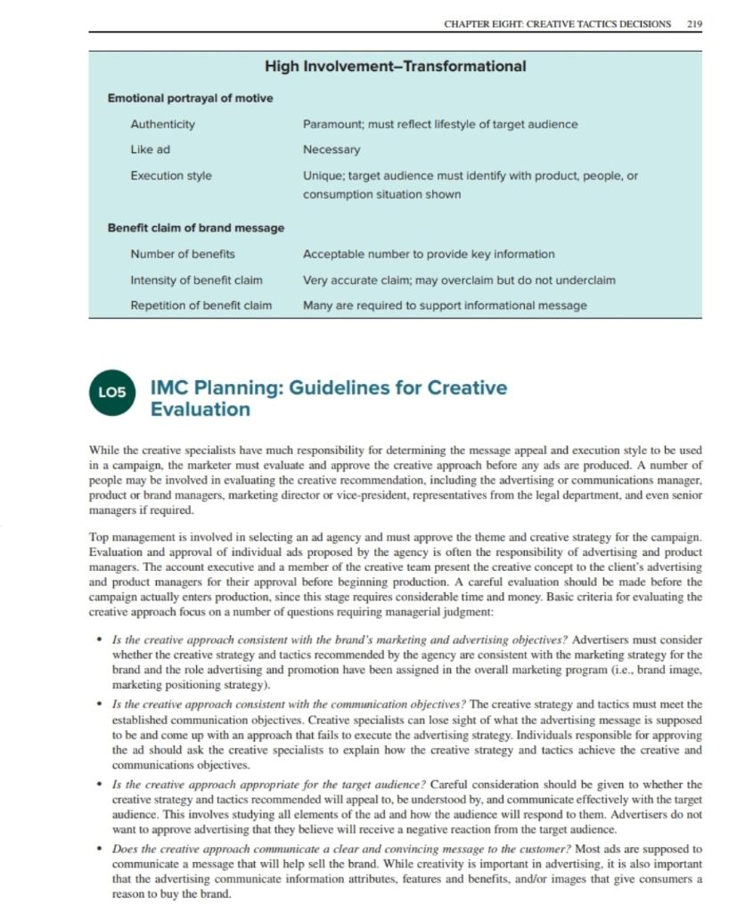 Name a TV commercial or print ad you would rate