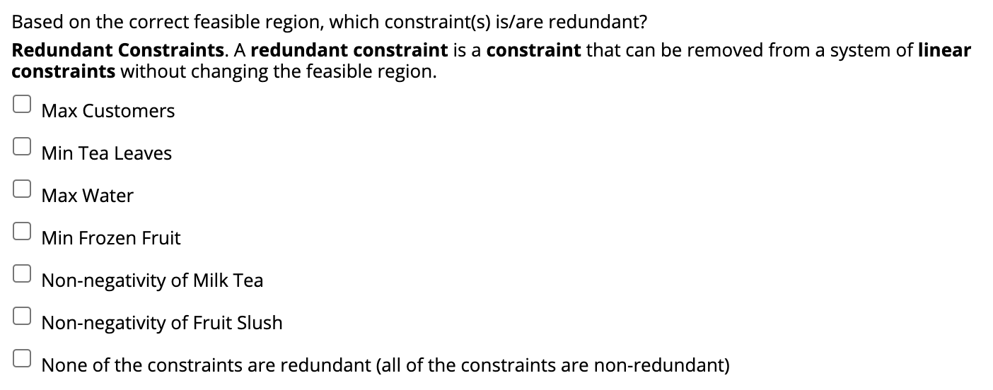 Identify the correctly shaded feasible region: LP
