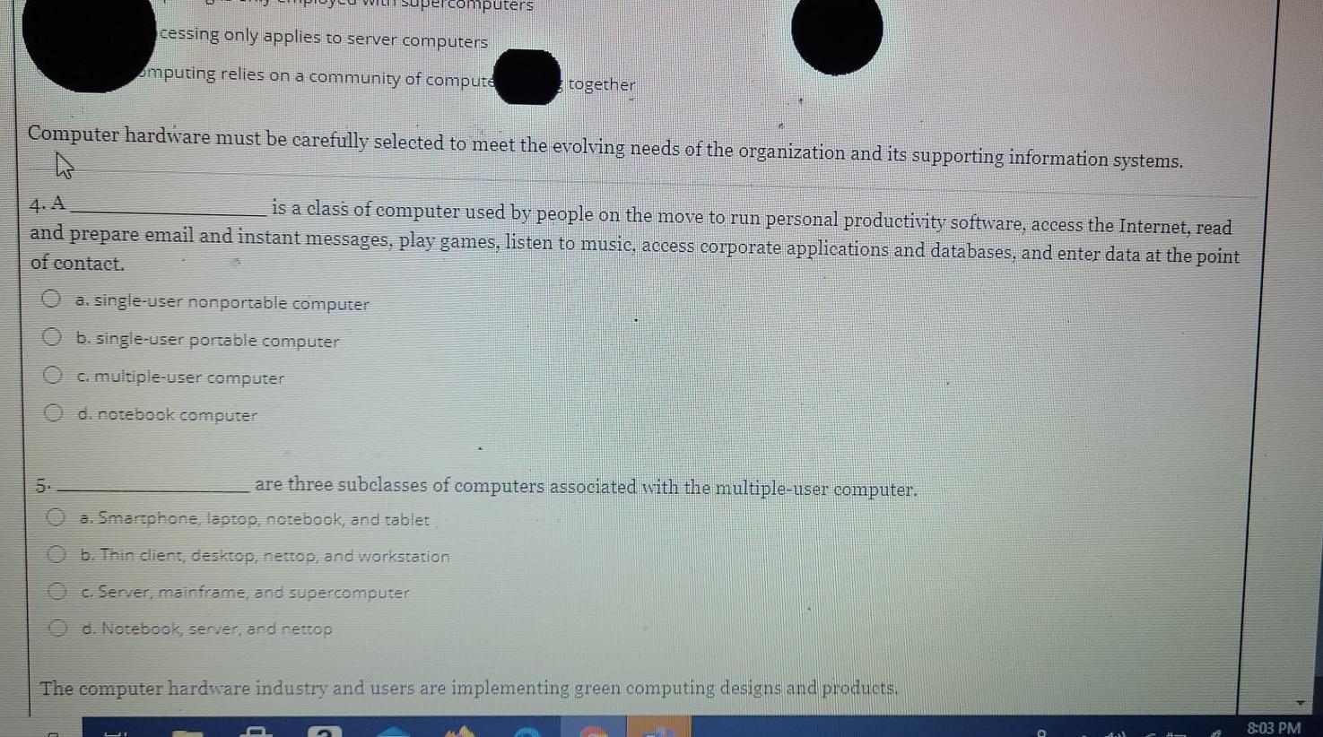 computers cessing only applies to server