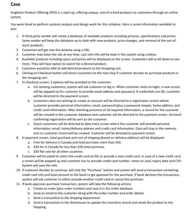 PLEASE ONLY ANSWER QUESTION 3 Case Singleton