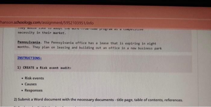create risk audit its risk, causes, response