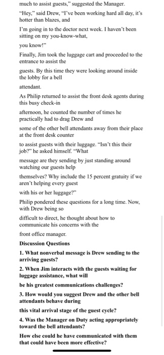 CASE STUDY To Serve or Not to Serve It was a