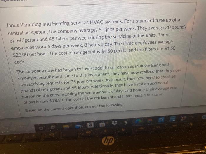 Janus Plumbing and Heating services HVAC systems.