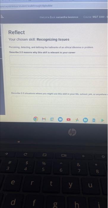 why recognzing issues is relevant to operating a
