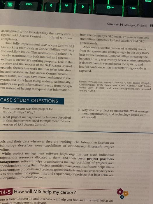 INTERACTIVE SESSION MANAGEMENT ConocoPhillips