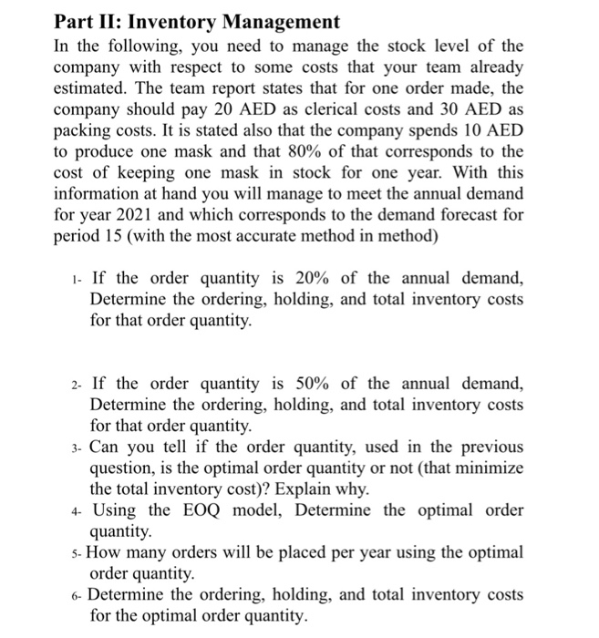 Case Study: Demand Forecast, Inventory Management