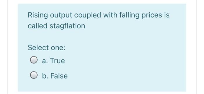 Rising output coupled with falling prices is