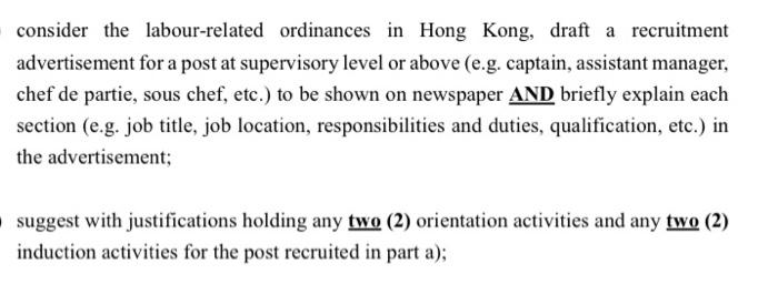 consider the labour-related ordinances in Hong