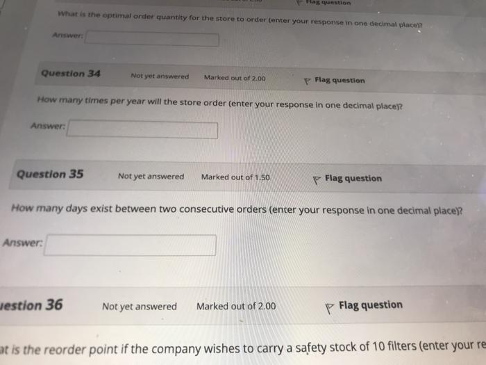 Flag question information Anal products
