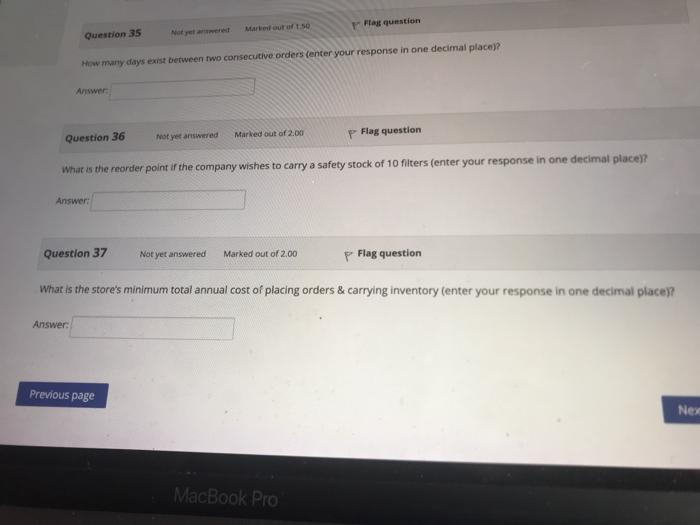 Flag question information Anal products